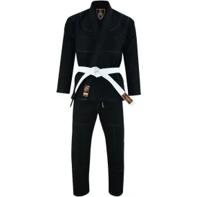 BJJ GI Jaguar Regular Brazilian Jiu Jitsu Kimono Uniform Kids Adult Unisex (Black)