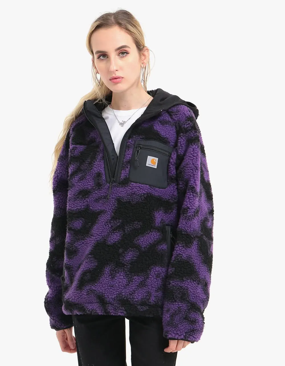 Carhartt WIP Prentis Pullover - Camo Blur Purple