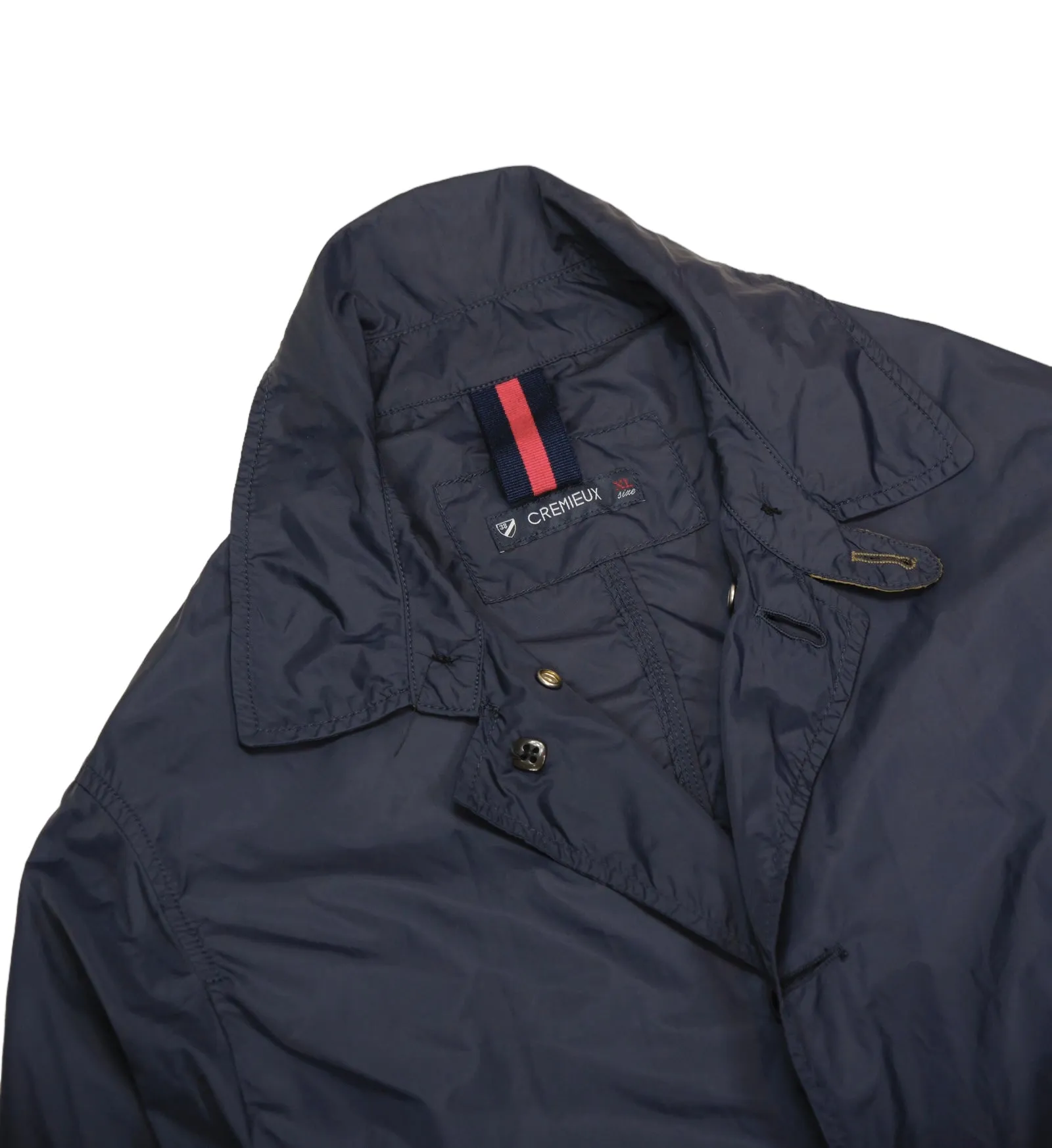 Cremieux - Matte Navy Shell Car Coat XL