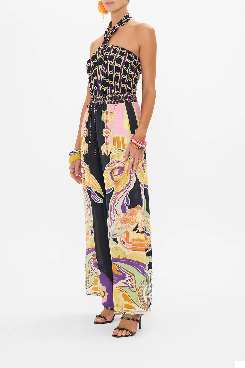 DRAPED JERSEY HALTER TOP FILM DIVA