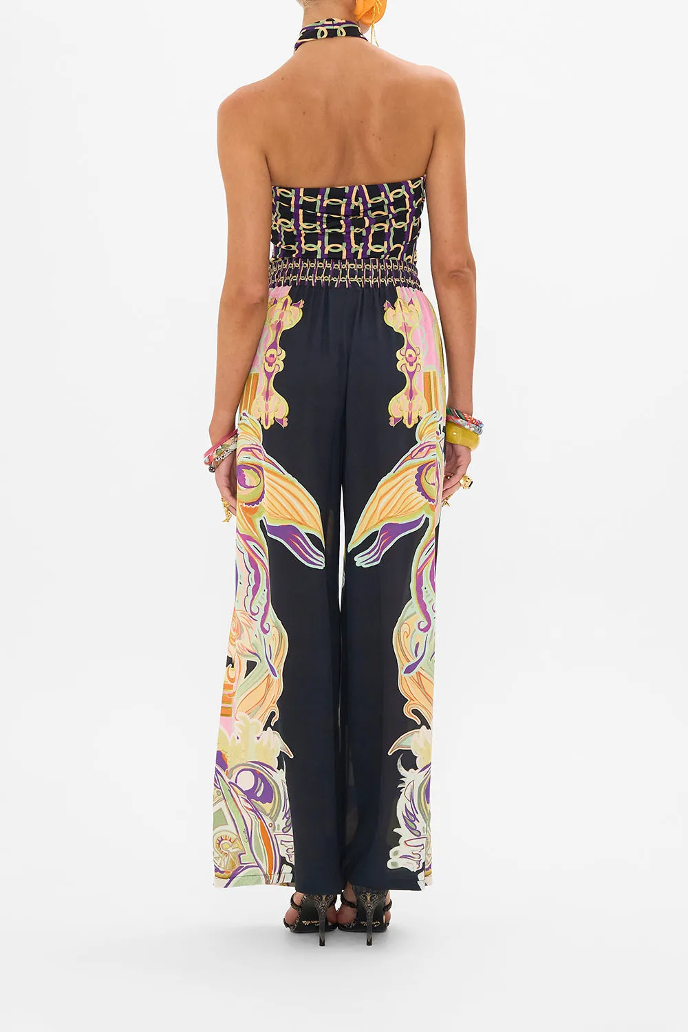 DRAPED JERSEY HALTER TOP FILM DIVA