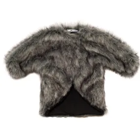 Grey Faux Fur Coat