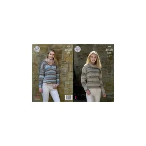 King Cole Ladies Drifter DK Knitting Pattern 4958