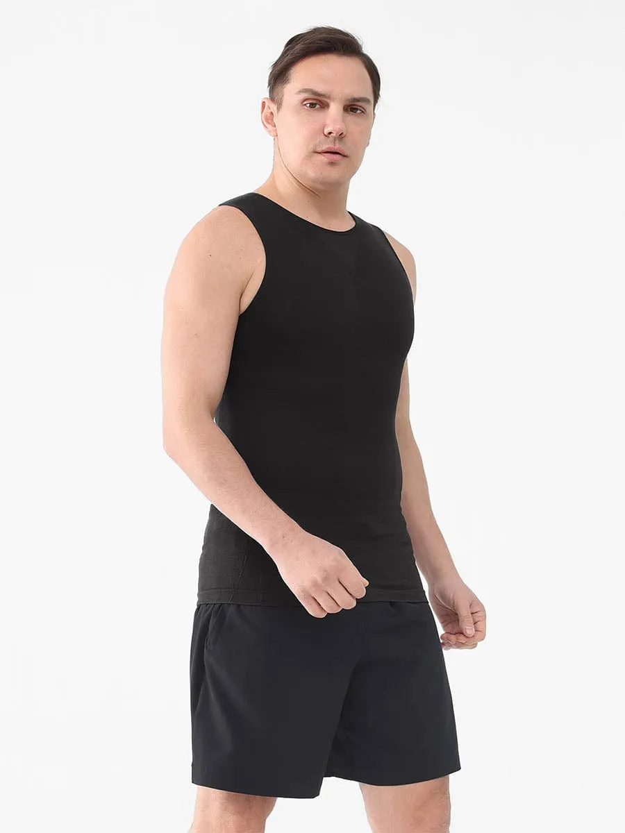 Wholesale Men Seamless Shaper Compression Tummy Control Tank Top