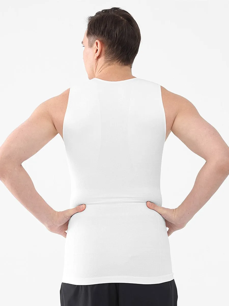 Wholesale Men Seamless Shaper Compression Tummy Control Tank Top