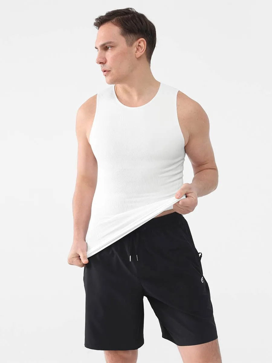 Wholesale Men Seamless Shaper Compression Tummy Control Tank Top