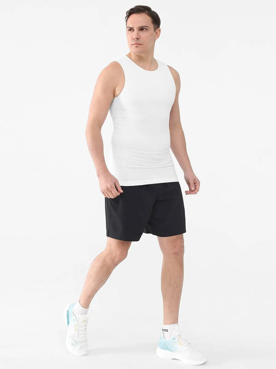 Wholesale Men Seamless Shaper Compression Tummy Control Tank Top