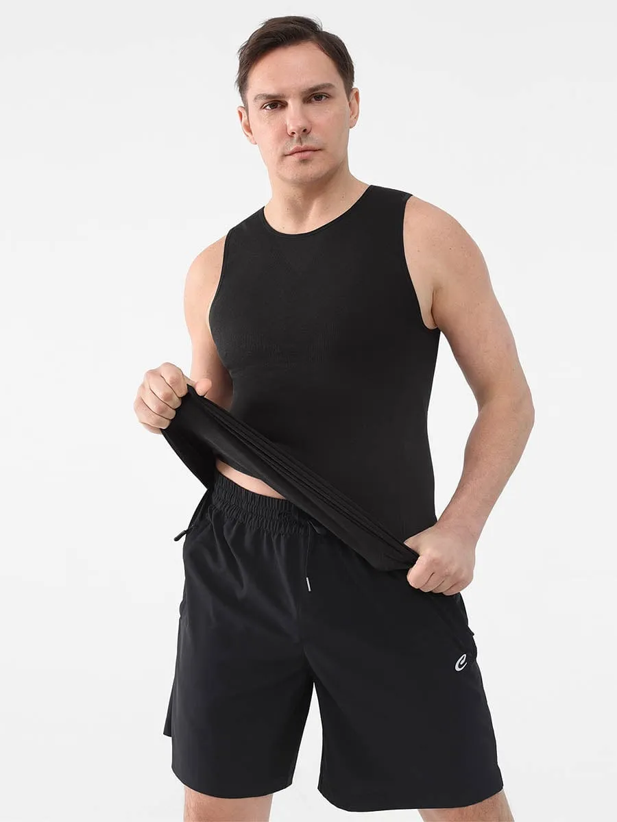 Wholesale Men Seamless Shaper Compression Tummy Control Tank Top